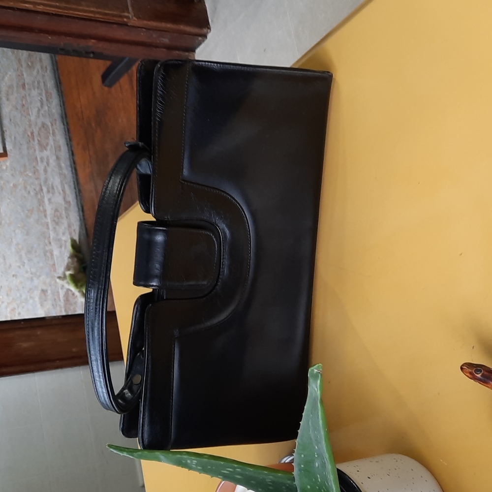Rolfs Black Medium-sized Leather Purse